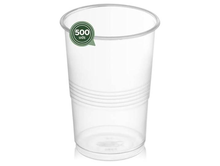 Maxi Products - 500 wiederverwendbare Kunststoffbecher - 1000 cc - Recycelbare Becher - hohe Festigkeit - Bruchsichere Gläser - Feiern - Erfrischungsglas - Smoothies - Cocktailglas - unzerbrechlich