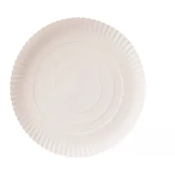 200x Pappteller tief Ø 34 cm KU 14 weiß