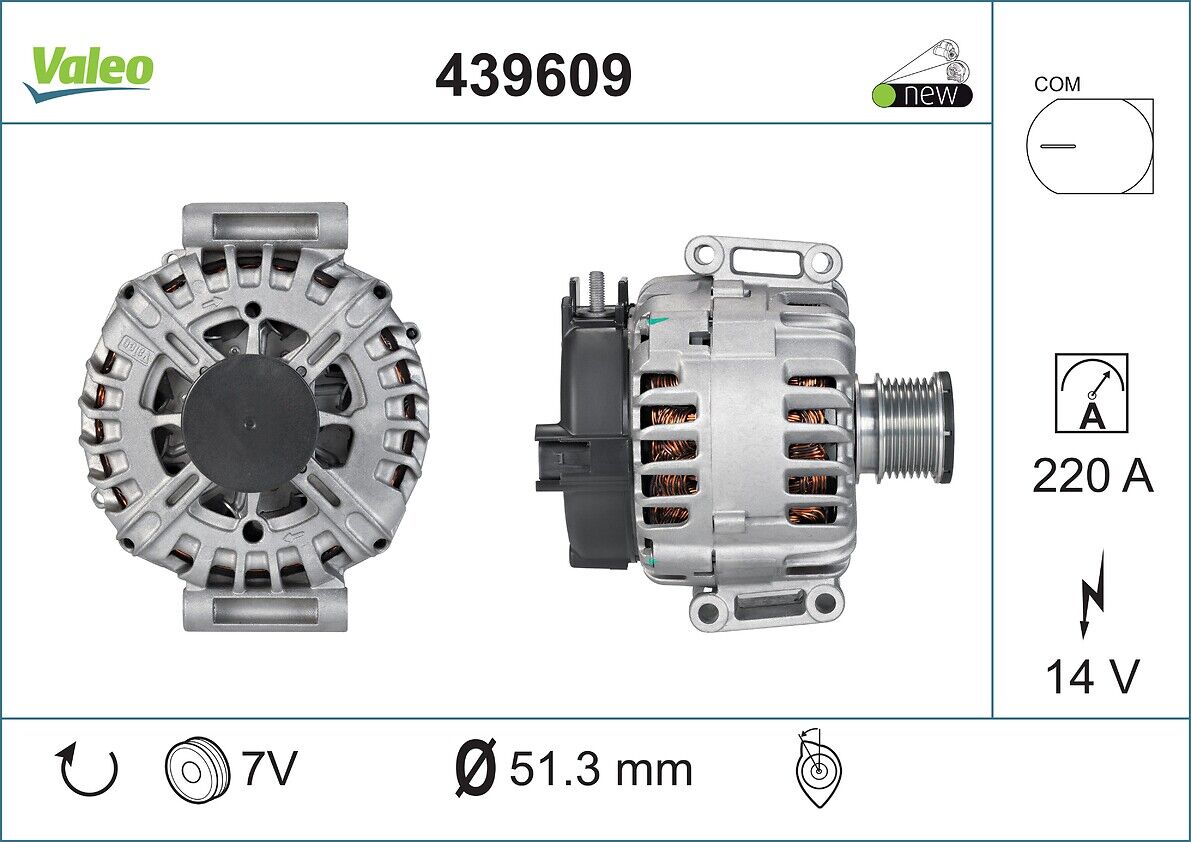 Valeo Generator New Original Part 439609 Für Mercedes