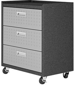 "Manhattan Comfort Fortress 30"" Rolling Garage Cabinet (3-Drawer)"