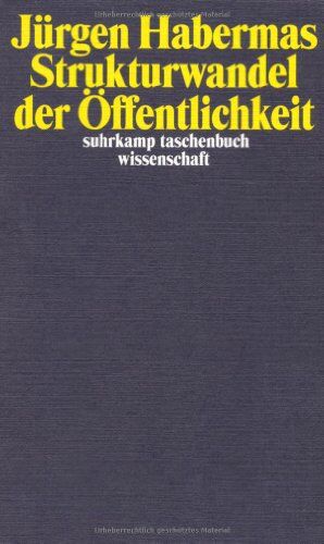 Jürgen Habermas - Strukturwandel der Öffentlichkeit: Untersuchungen zu einer Kategorie der bürgerlichen Gesellschaft (suhrkamp taschenbuch wissenschaft) - Preis vom 13.10.2026 19:28:25 h