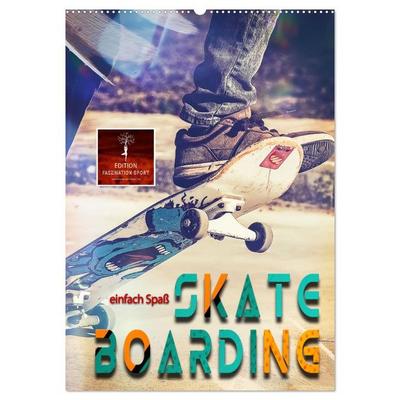 Skateboarding - einfach Spaß (Wandkalender 2026 DIN A2 hoch), CALVENDO Monatskalender