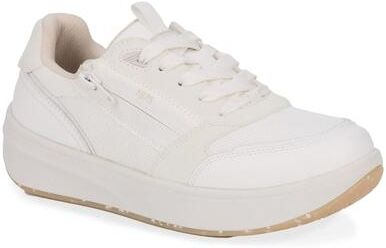 Women's Happy Double Zip Sneaker by Drew in White (Size 7 M)