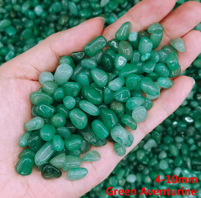 Inspire Picks Natural Quartz Crystal Stone Chips Healing Gravel For Aquarium & Home Decor green Aventurine 50g