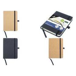 Kangaro Notizbuch, 96 Blatt, DIN A6, liniert, schwarz PU Hardcover-Einband, 80 g/qm, Papier chamois, mit (A6, Liniert, Harter Einband) (K-552221)