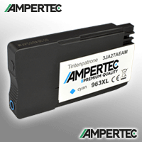 Ampertec Tinte ersetzt HP 3JA27AE 963XL cyan