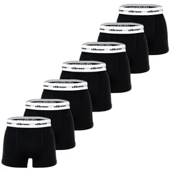 ellesse Herren Boxer Shorts, 7er Pack - Scopello 7 Pack Boxer Shorts, Logo, Cotton Stretch Schwarz / S