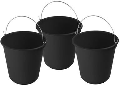 ybmhome Plastic Pail with Handle 11.5 Quart (2.8 Gallon Bucket)