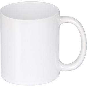 plottiX Kaffeebecher PL0603001, Keramik, weiß, 325ml