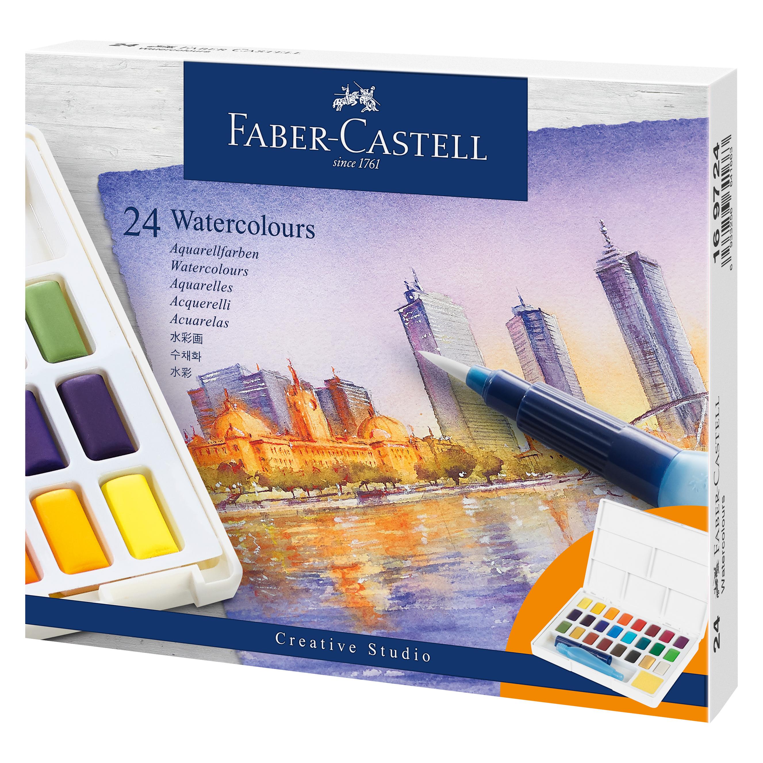 Faber-Castell Aquarellfarben in Näpfchen (24 ml) (169724)