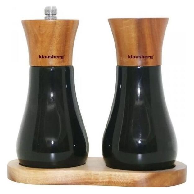 Klausberg Młynek do przypraw ZESTAW DO SOLI I PIEPRZU Z MŁYNKIEM KB-7594 AKACJA (Pfeffer, Salz) (KB-7594)