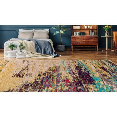 Teppich PADIRO "Primavera 625", bunt (multi), B:160cm H:5mm L:230cm, Baumwolle, Chenille, Polyester, Teppiche, Teppich, Flachgewebe