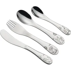 Kinderbesteck cilio LITTLE FRIENDS - silber