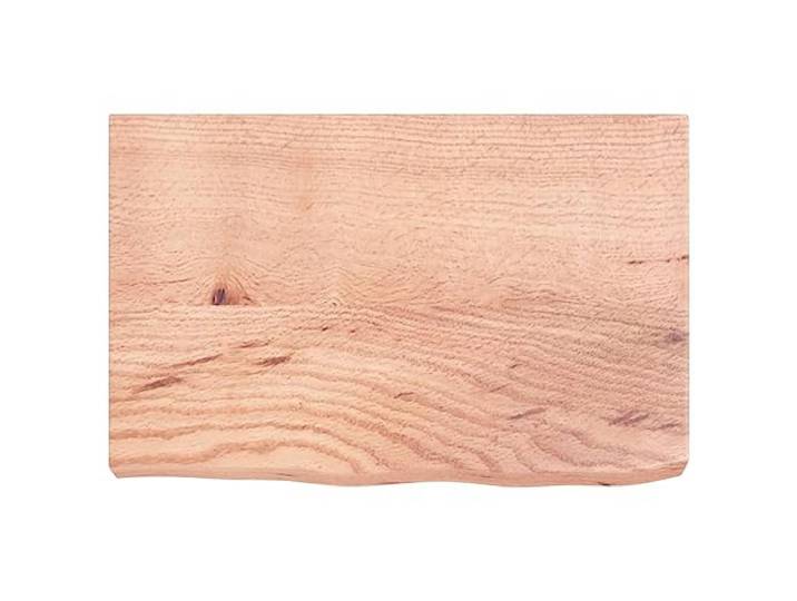 KTHLBRH Ersatz-Tischplatte 60 x 40 cm Eiche Braun massives Eichenholz, naturbelassen, lackiert, DIY, Tragkraft 20 kg