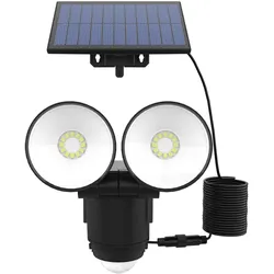 Lumisky WALEE 1000LM Solar-Sensor-Flutlicht Plastik Schwarz