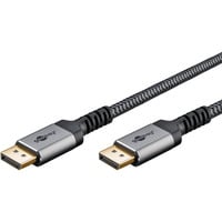 Plus DisplayPort 2.0/2.1 Kabel, 8K @ 144Hz, 54 Gbit/s grau, 2 Meter