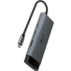 TP-Link Dockingstation 7-in-1, UH7020C, 100 Watt, für Notebooks, USB-C 3.0