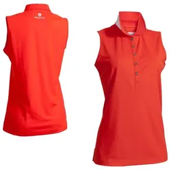 BackTee Golf Damenpolo ärmellos (76269) rot