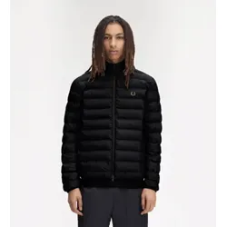 Fred Perry für Herren. J4564 Marineblaue Steppjacke (XL), Lässig, Nylon