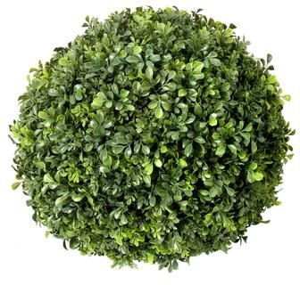Creative Labs "18"" Boxwood Ball Halves, UV Rated Outdoor - Green"