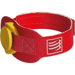 Compressport Fußband Timing Chipband - rot / ONE SIZE