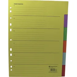 Soennecken 1528 Register blanko 22,5x29,7cm volle Höhe RC farbig