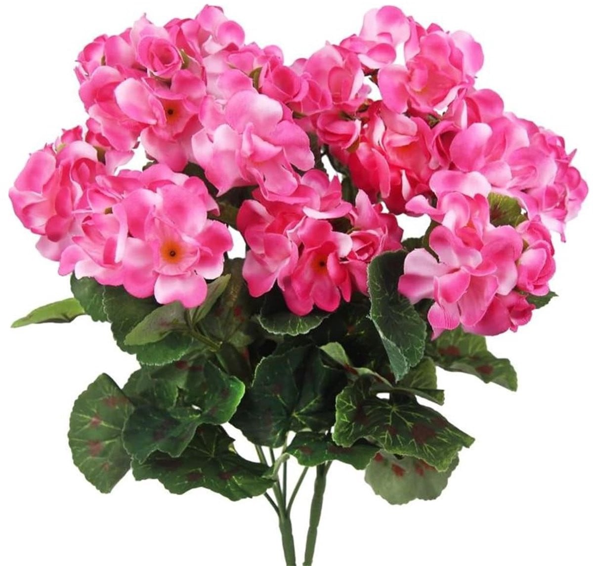 Set van 2 kunstmatige geraniums voor decoratie