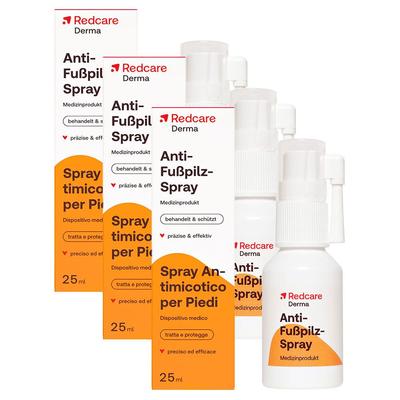 Redcare Anti-Fusspilz-Spray 3er-Pack 3x25 ml Spray