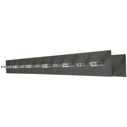 SZ Metall Garderobenleiste »Design 12« 11 Haken gerade Anordnung silber, 100x9x5 cm