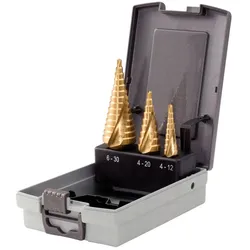 KS Tools, Bohrereinsatz, HSS TiN Stufenbohrer-Satz