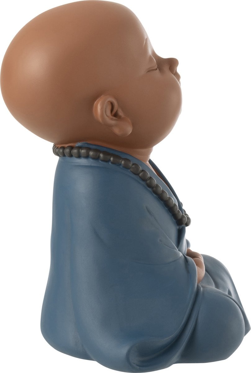 J-Line Monnik Zen figuur - blauw - polyresin - large