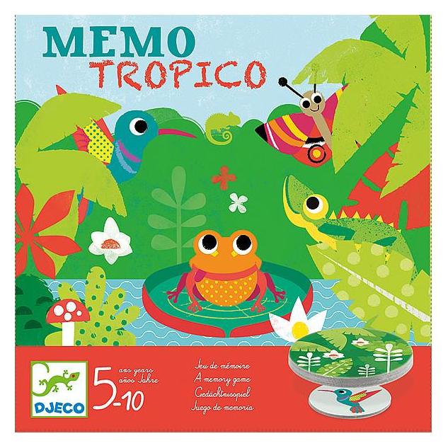 Djeco Memo Tropico (Deutsch, Englisch, Französisch, Italienisch, 3 - 5 Spieler) (5408444)