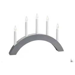 Markslöjd ATLE Holzkerzenständer 5 cm Grau