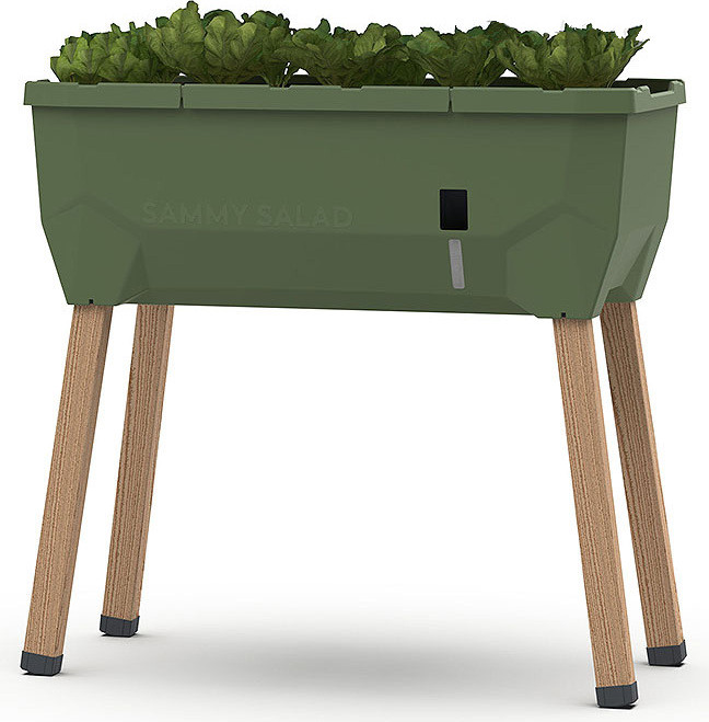 Gusta Garden SAMMY SALAD verhoogd kasthoogbed, donkergroen (zonder afdekking)