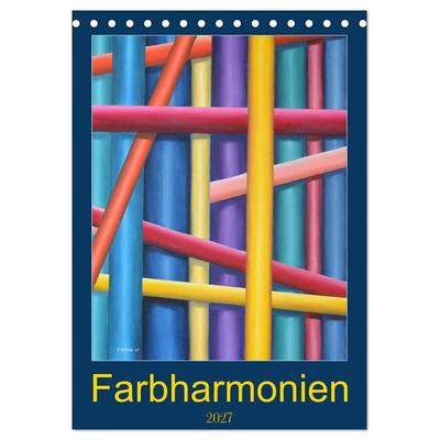 Farbharmonien (Tischkalender 2027 DIN A5 hoch), CALVENDO Monatskalender