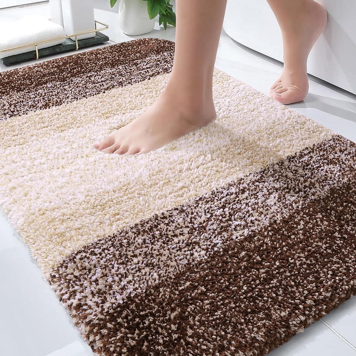 Merkloze extra zachte microfiber badmat voor volwassenen