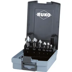 RUKO Kegelsenker-Satz DIN 335 Form C 90° HSS - 6-tlg. - 102152RO