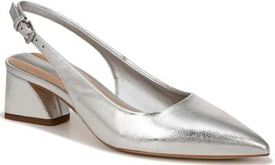 Franco Sarto Racer - Womens 6 Metallic,Silver Pump Medium