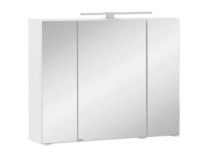 Held Spiegelschrank, Weiss, Metall, 6 Fächer, 80x64x20 cm, Made in Germany, Badezimmer, Badmöbelsets & -serien, Badmöbelserien