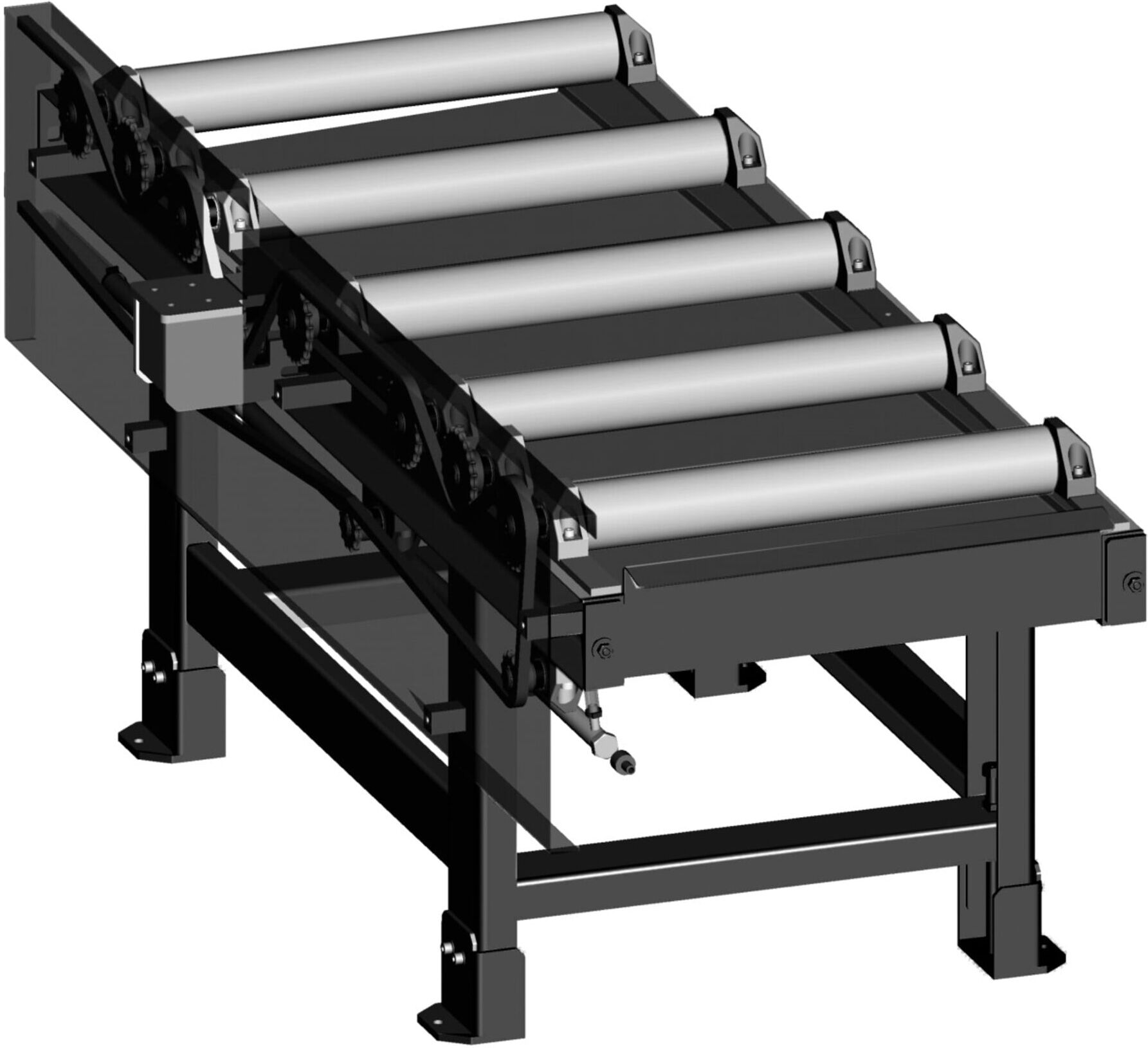 metallkraft Rollenbahnverlängerung 2000 x 620 mm motorisch (3649045)