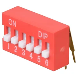 NT 06-90 - Dip-Schalter, gewinkelt, 6-polig