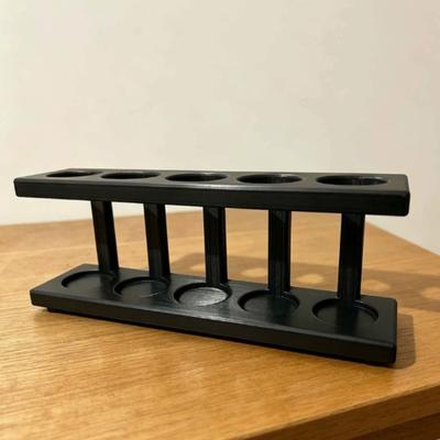Market Central Multi Grid Toothbrush Organizer With Drain Hole Toothpaste Storage Stand black