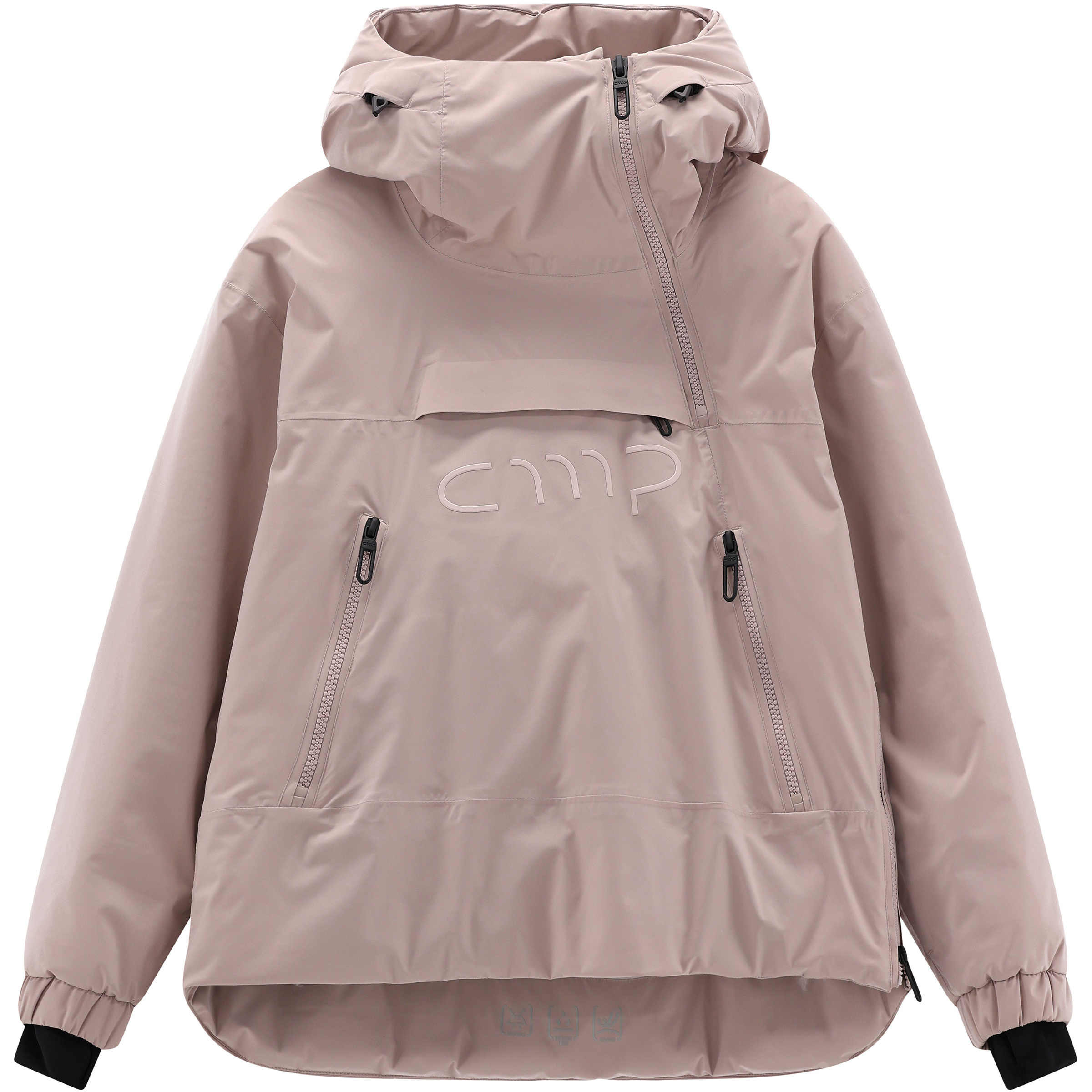 CMP Anorak Damen Isolationsjacke rosa Größe M Freeride Winddicht Wasserabweisend