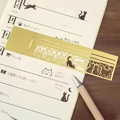 Inspired Finds Cat Pattern Multifunctional Bookmark Ruler For Planners Cat Pattern Multifunctional Bookmark Ruler For Planners