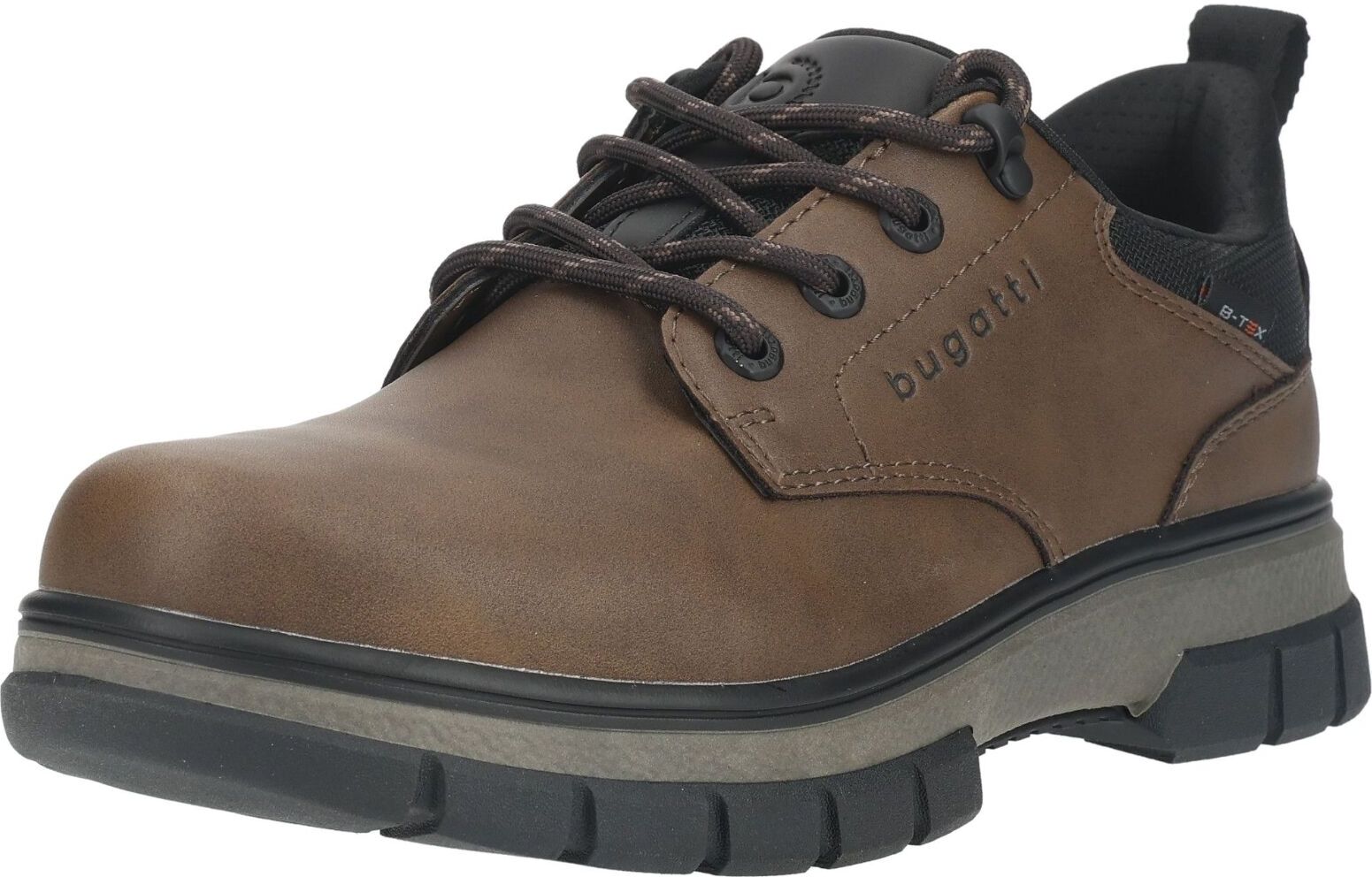 Sneaker BUGATTI "bugatti Halbschuhe Lederimitat", Herren, Gr. 45, braun, Lederimitat, Schuhe Sneaker