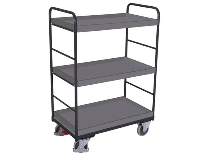Cordes - Etagenwagen 1060x600x1530 mm mit 3 Tabletts anthrazit