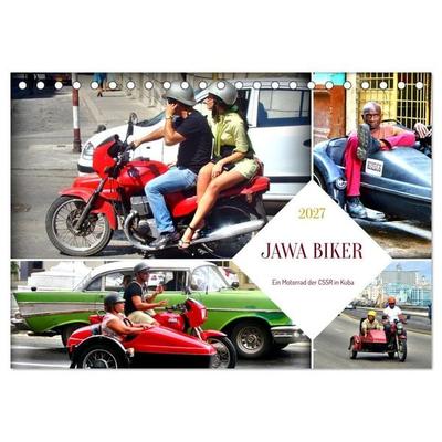JAWA BIKER - Ein Motorrad der CSSR in Kuba (Tischkalender 2027 DIN A5 quer), CALVENDO Monatskalender