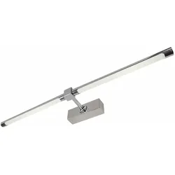 Papuq LED-Wandleuchte zur Beleuchtung von Gemälden, Spiegeln und Wandmalereien 18W neutraler Lichtton 4000K glänzendes Chrom-Finish 72 cm
