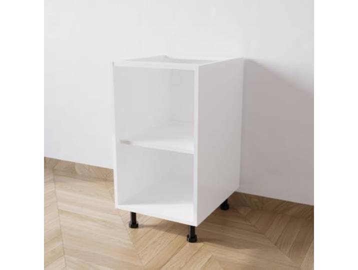 Calandrelli Küchenunterschrank 40x55,5x72 cm Weiß, ohne Türen ohne Tür, Weiß