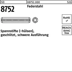 Spannstift ISO 8752 geschlitzt 35 x 50 Federstahl schwere Ausf. 10St.